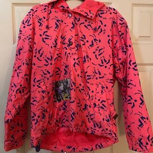 Vintage 1990’s “White Stag” Ski/surf Pullover Jacket hot pink